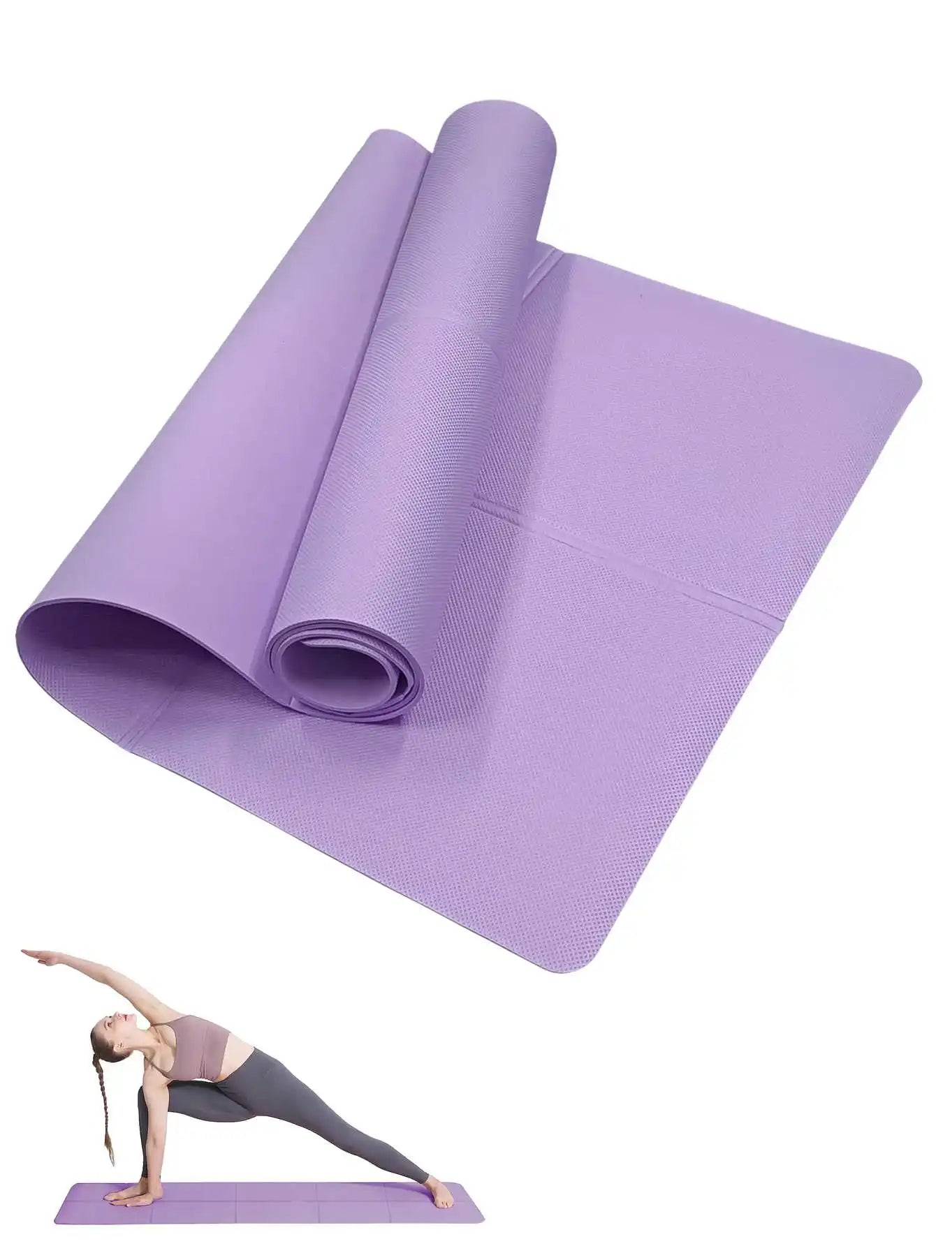 Tapis de Yoga Pilates tapis de Fitness 3/4/6mm d'épaisseur coussin de Yoga antidérapant voyage Fitness tapis d'exercice pour les femmes gymnastique à domicile entraînement au sol