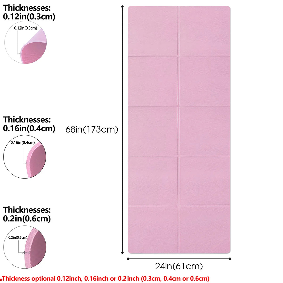 Tapis de Yoga Pilates tapis de Fitness 3/4/6mm d'épaisseur coussin de Yoga antidérapant voyage Fitness tapis d'exercice pour les femmes gymnastique à domicile entraînement au sol