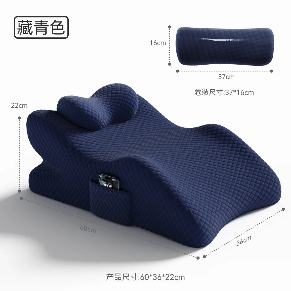 Coussin Lombaire Ergonomique – Lit, Canapé & Bureau