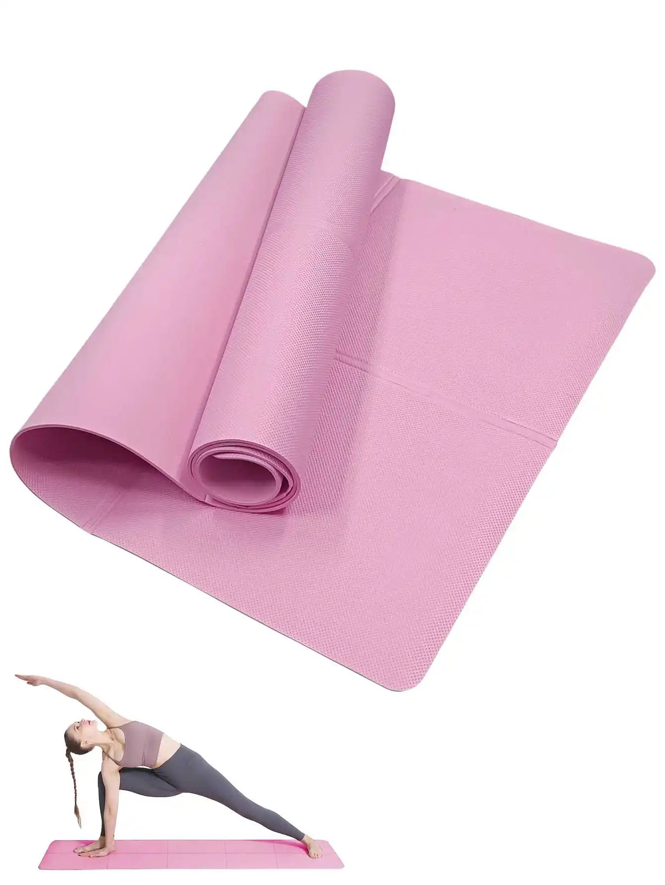 Tapis de Yoga Pilates tapis de Fitness 3/4/6mm d'épaisseur coussin de Yoga antidérapant voyage Fitness tapis d'exercice pour les femmes gymnastique à domicile entraînement au sol