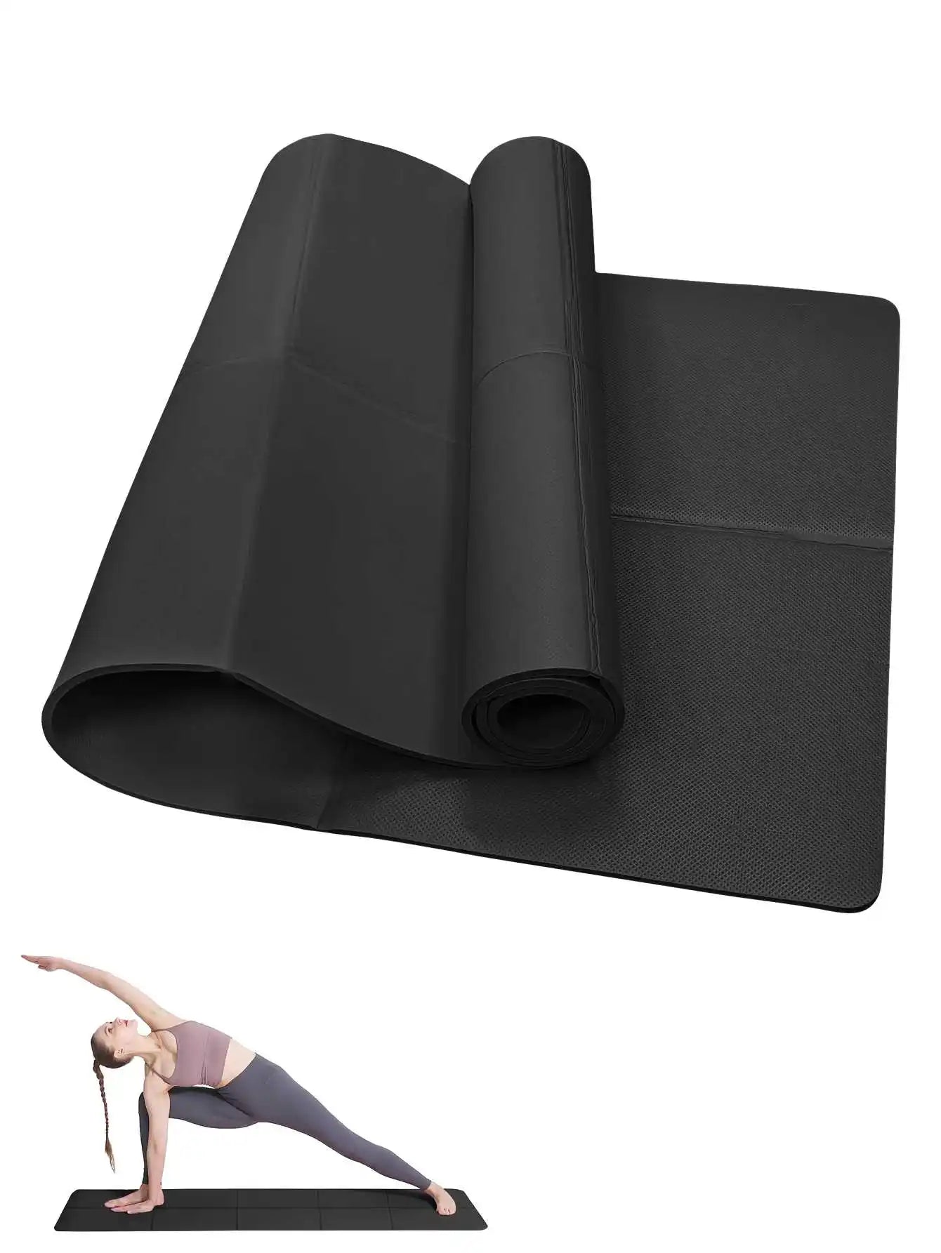 Tapis de Yoga Pilates tapis de Fitness 3/4/6mm d'épaisseur coussin de Yoga antidérapant voyage Fitness tapis d'exercice pour les femmes gymnastique à domicile entraînement au sol