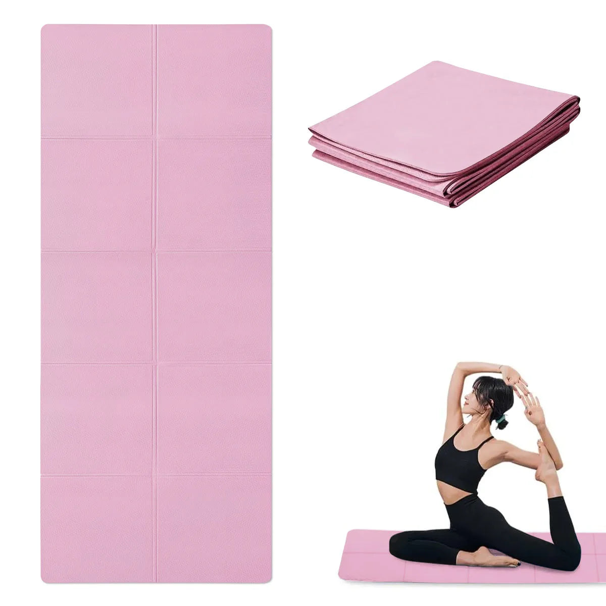 Tapis de Yoga Pilates tapis de Fitness 3/4/6mm d'épaisseur coussin de Yoga antidérapant voyage Fitness tapis d'exercice pour les femmes gymnastique à domicile entraînement au sol