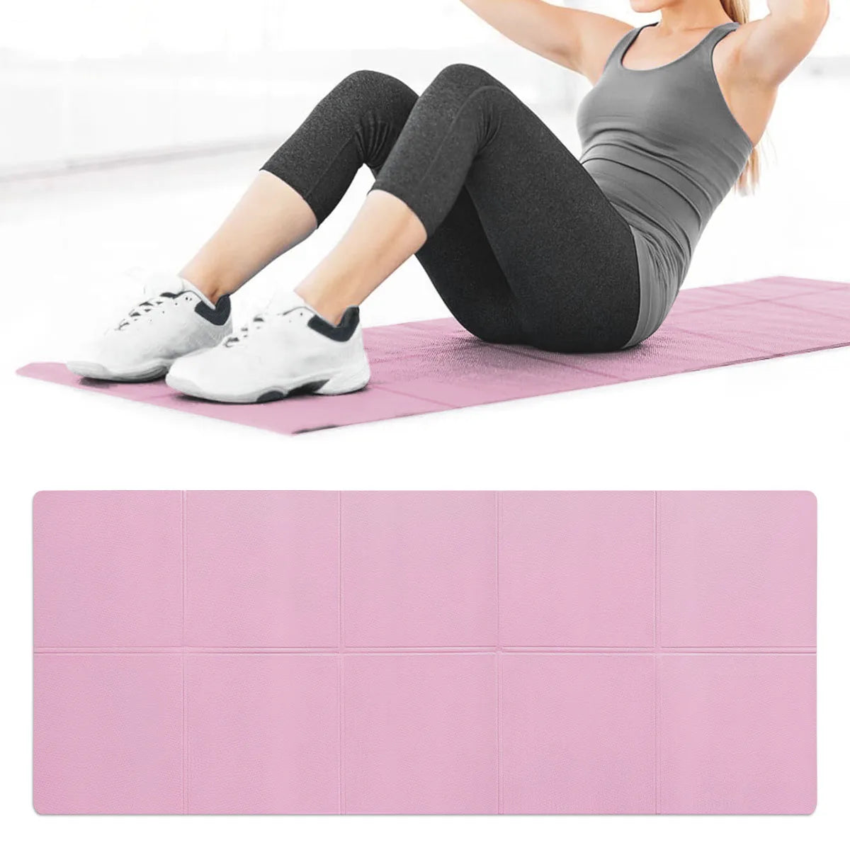 Tapis De Yoga EVA De 4 MM D'Épaisseur Couverture De Tapis De Fitness De Sport Antidérapant Pour L'Exercice De Yoga Et De Pilates Tapis De Gymnastique Équipement De Fitness