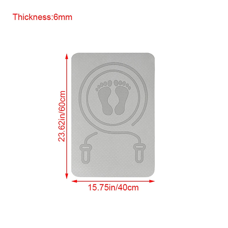 ZZ 6MM tapis de corde à sauter Anti-bruit tapis de corde à sauter tapis de sol exercice Absorption des chocs tapis de Yoga TPE tapis à sauter tapis de Fitness