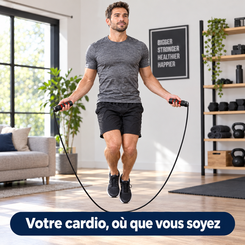 Votre cardio, où que vous soyez, avec la corde SpeedJump