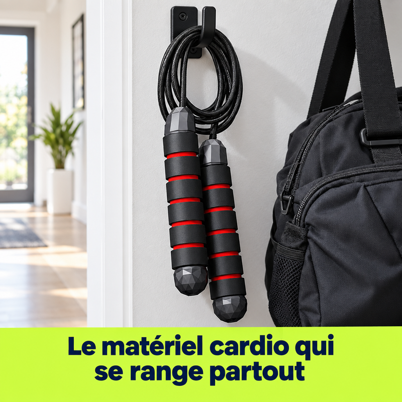 Le matériel cardio qui se range partout : corde SpeedJump