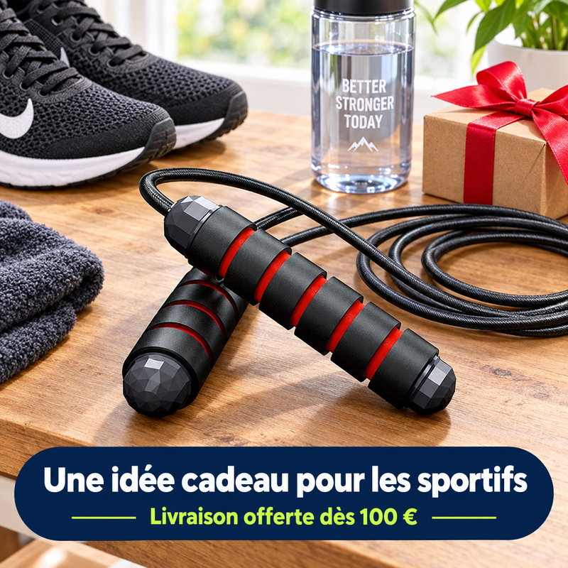 Idée cadeau pour les sportifs : corde SpeedJump, livraison offerte dès 100 €