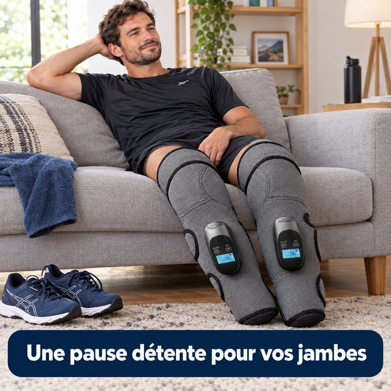 Une pause détente pour vos jambes avec les bottes de compression PressoFlow