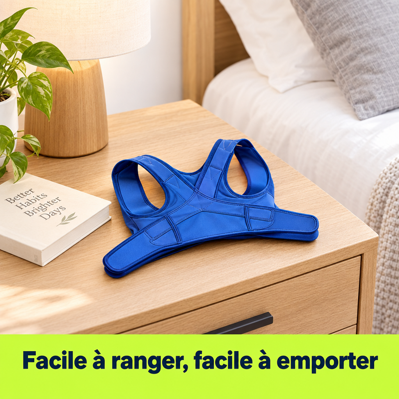 Correcteur de posture PosturAlign Pro, facile à ranger et à emporter