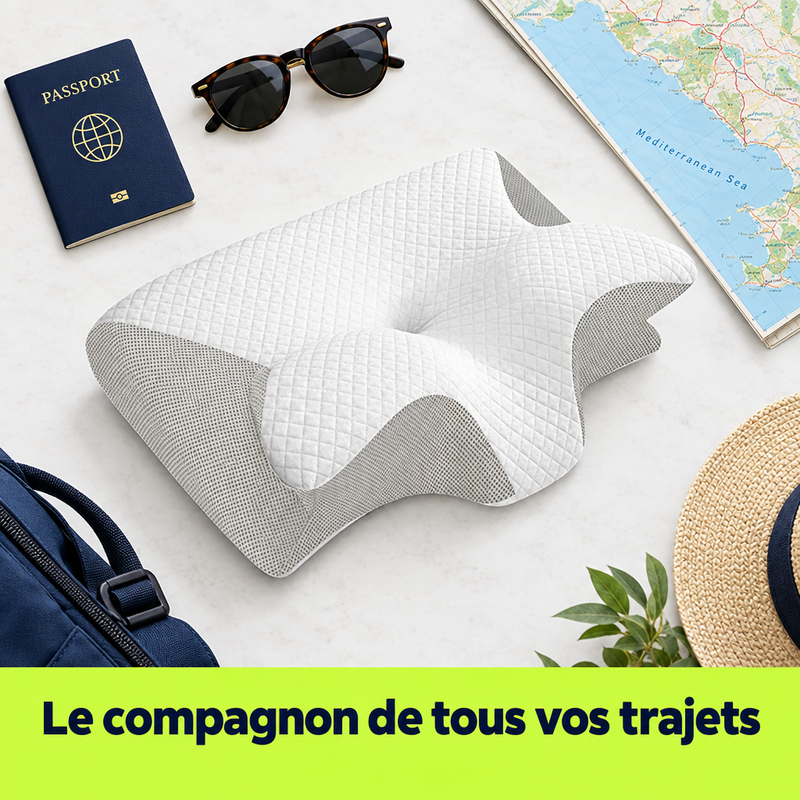Le compagnon de tous vos trajets : oreiller TravelRest