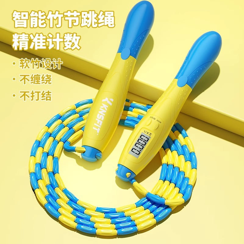 BambouJump™ – Corde à Sauter Enfant | Compteur Électronique
