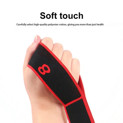 Ceinture d'étirement pour danse, Yoga, 8 sections, Pilates, Fitness, Tension, élasticité numérique, bande de résistance élastique latine
