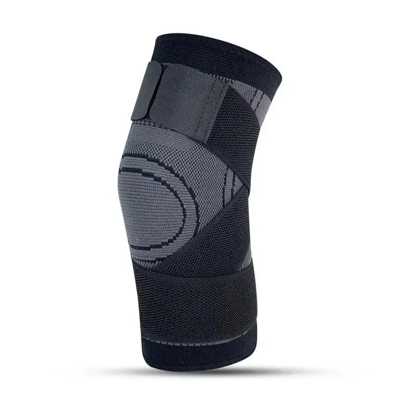 Manchon de compression du genou avec bretelles réglables pour courir, travailler et tenue sportive toute la journée