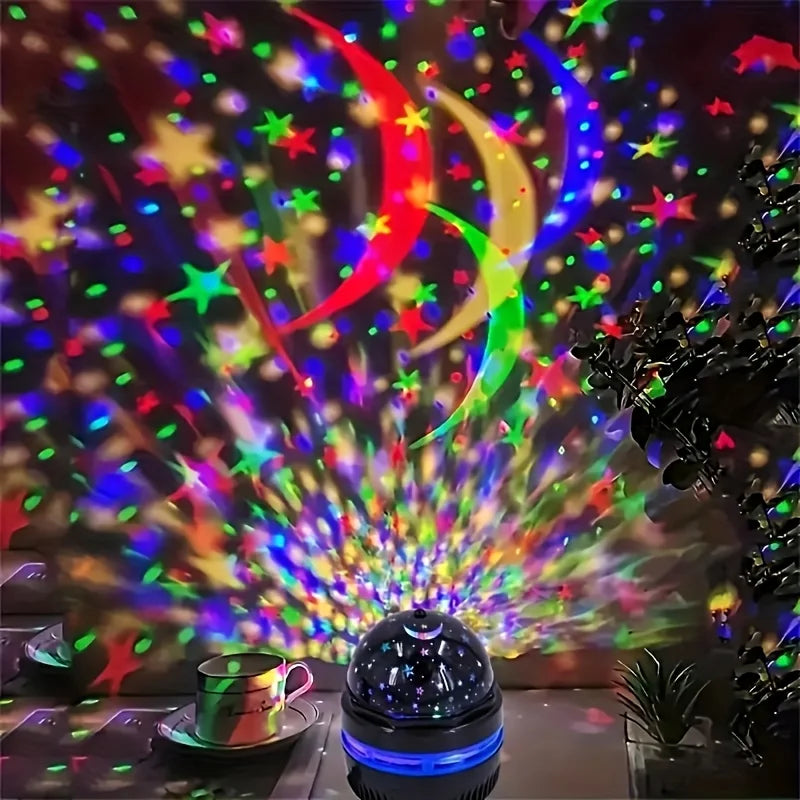 Projecteur Ciel Étoilé LED – Veilleuse Rotative Ambiance Lune