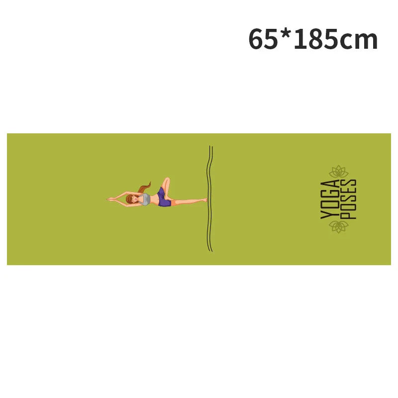 Serviettes de magasin de yoga Serviette de yoga portable antidérapante Ambiante Portable Impression numérique Serviette de yoga Lingettes Serviette de refroidissement de piscine