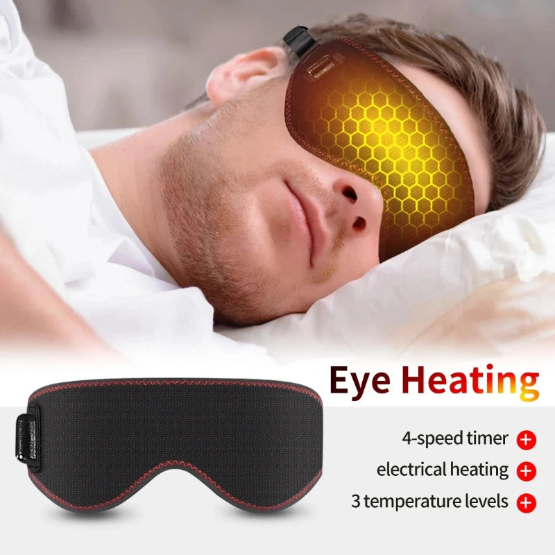 Masque Yeux Chauffant – Compresse Chaude 3 Niveaux & Sommeil