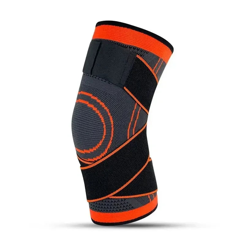 Manchon de compression du genou avec bretelles réglables pour courir, travailler et tenue sportive toute la journée