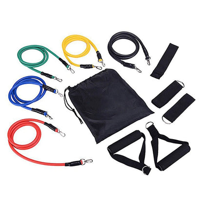 Ensemble de 11 sangles d'entraînement musculaire, sangle de Tension multifonctionnelle, harnais d'entraînement de Tension de Fitness, corde élastique