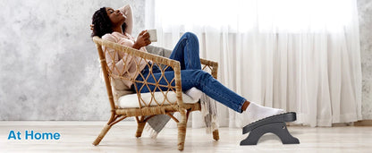Repose-pieds Ergonomique – Rouleaux Massage & Hauteur Réglable
