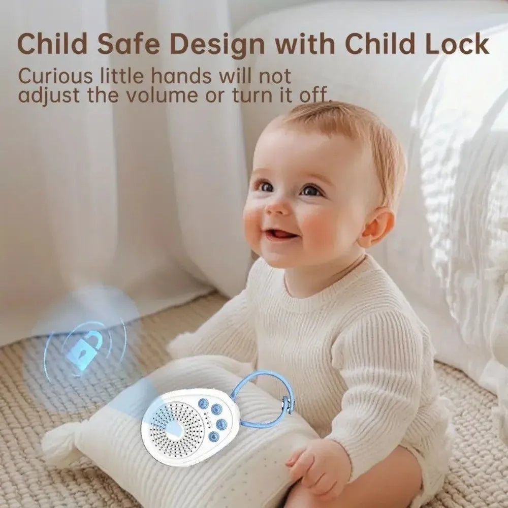 Machine à Bruit Blanc Portable Bébé – 20 Sons, Rechargeable USB