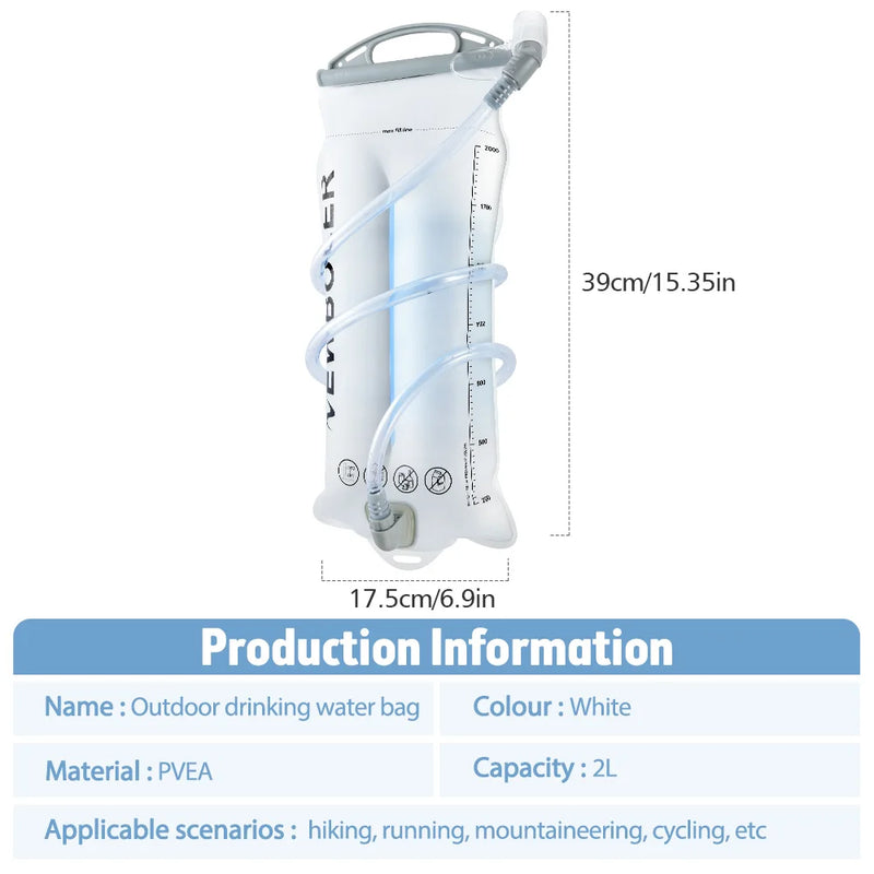 Tube de 1,04 m de la poche d'hydratation pour boire en mouvement