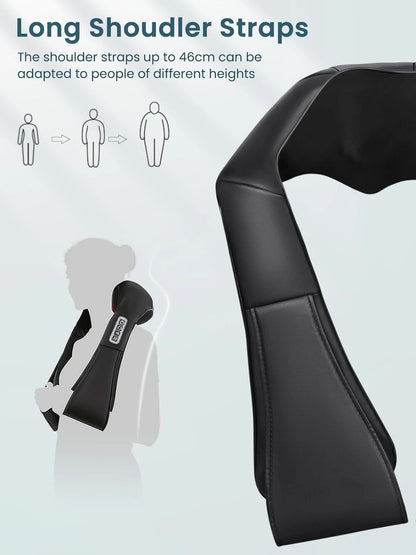 ShiatsuFlex™ – Masseur Shiatsu Chauffant Cou et Épaules