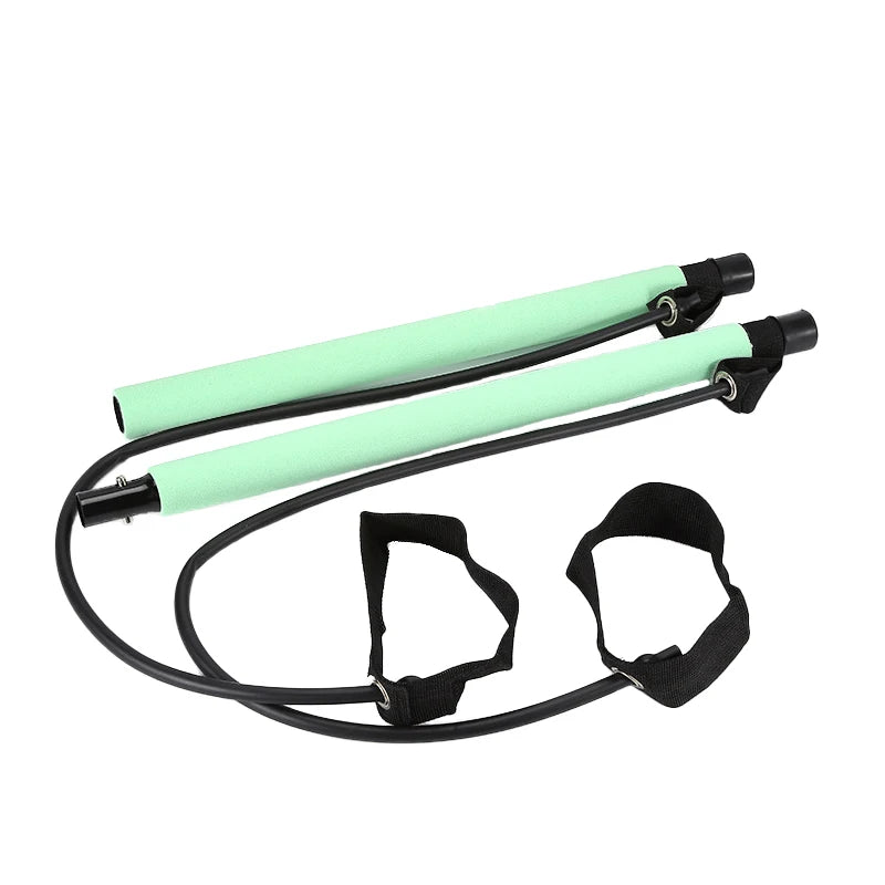 Combinaison de barre de Pilates multifonctionnelle, barre de Fitness, Yoga, Expansion de la poitrine, corde de Tension, entraîneur arrière, corde élastique, ceinture d'étirement
