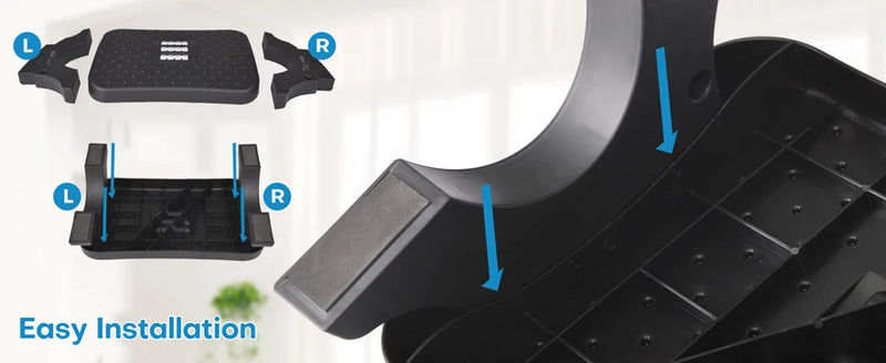 FootEase™ – Repose-Pieds Ergonomique | Confort Sous le Bureau