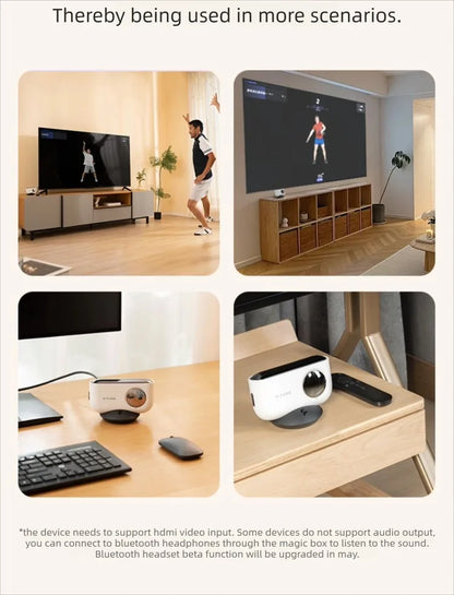 Boîte magique de fitness AI, exercice intelligent par stimulation sensorielle, projection TV, console de jeu, machine de danse, équipement de fitness à domicile