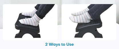 Repose-pieds Ergonomique – Rouleaux Massage & Hauteur Réglable