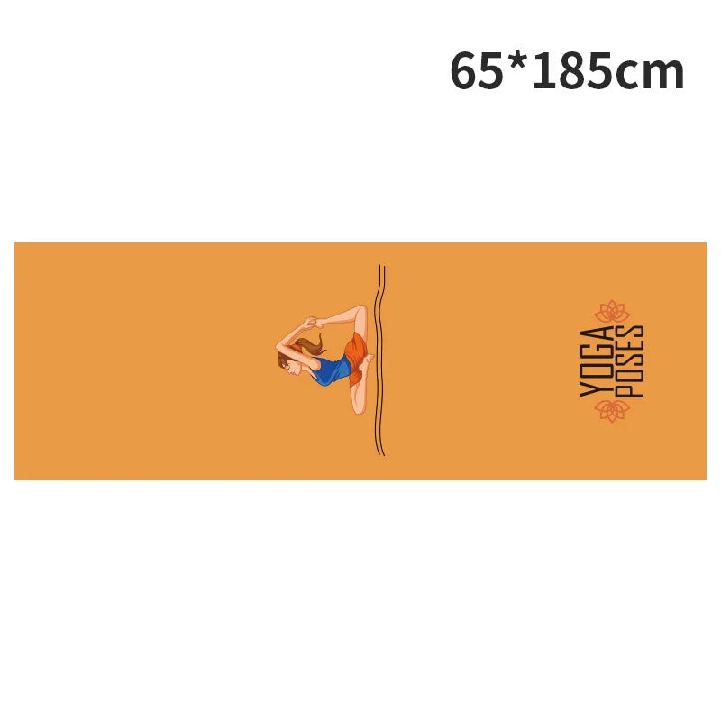 Serviettes de magasin de yoga Serviette de yoga portable antidérapante Ambiante Portable Impression numérique Serviette de yoga Lingettes Serviette de refroidissement de piscine