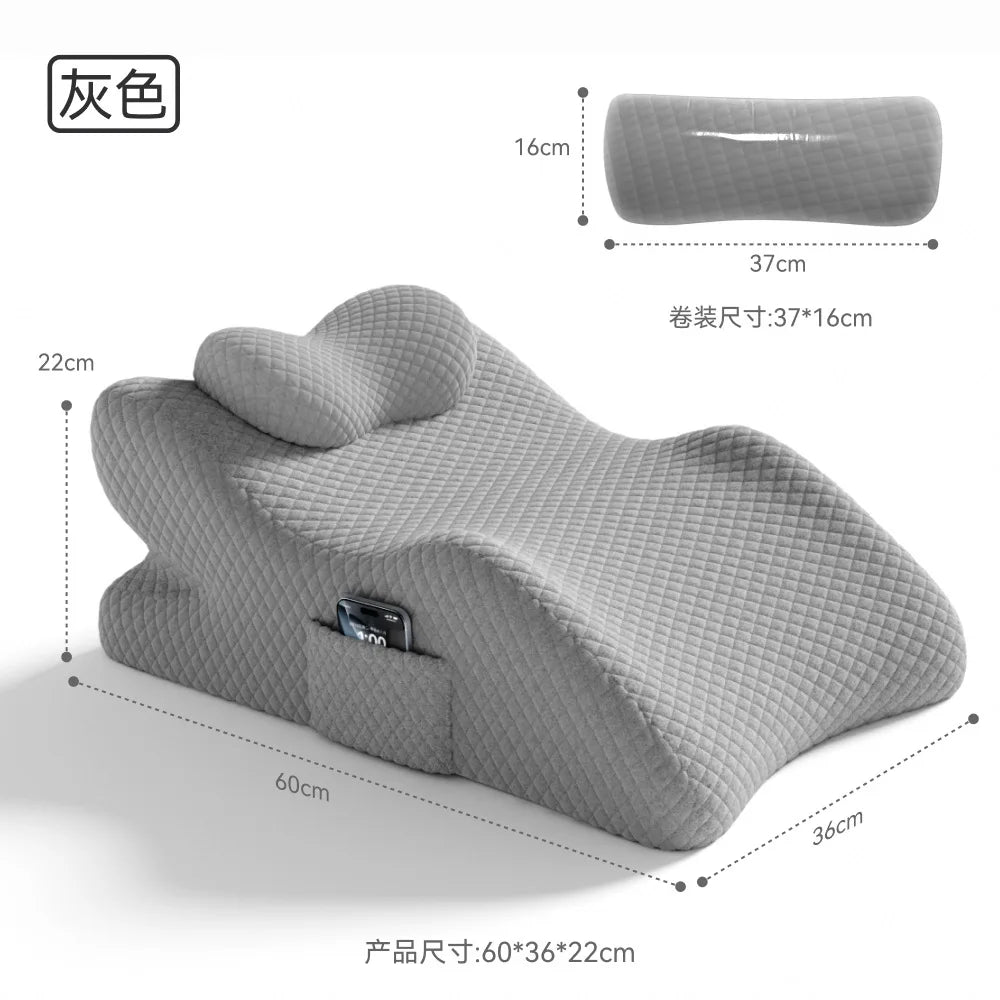 Coussin Lombaire Ergonomique – Lit, Canapé & Bureau