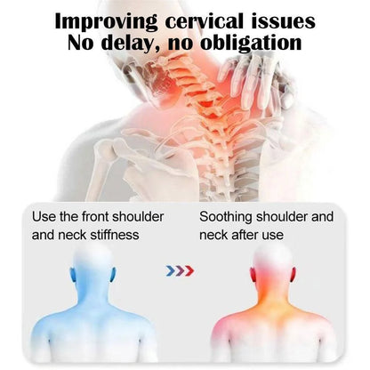Oreiller Masseur Cervical Chauffant – Traction & Vibration