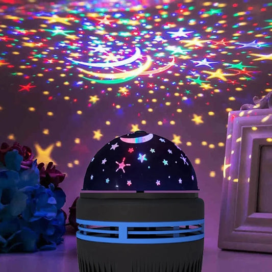 Projecteur Ciel Étoilé LED – Veilleuse Rotative Ambiance Lune