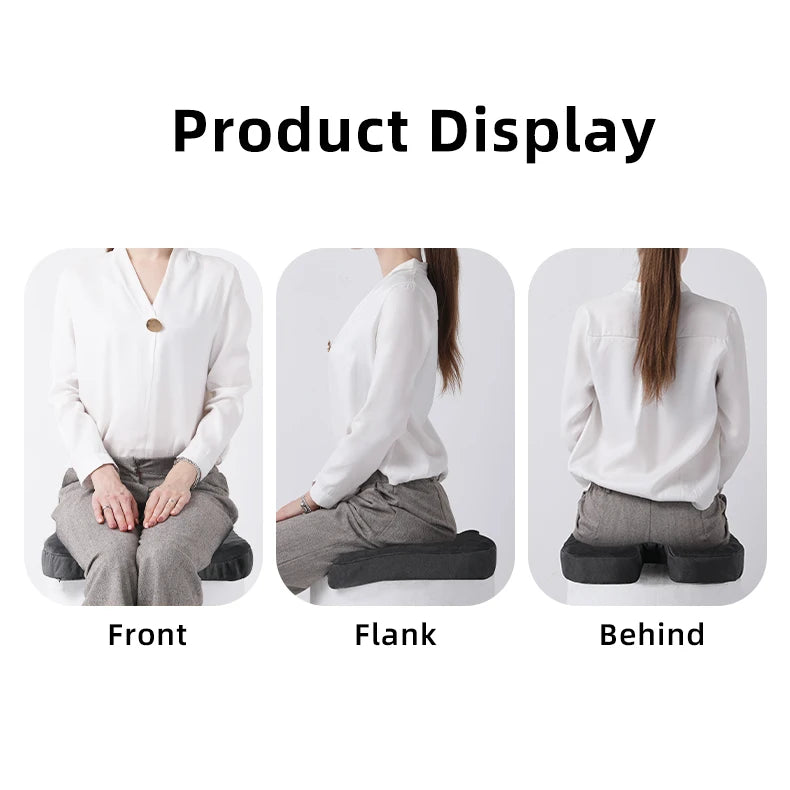 Coussin Siège Ergonomique – Soulagement Coccyx & Fessiers