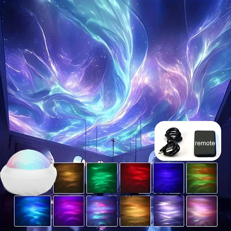 Projecteur Aurora RGB – Lumière Atmosphère 360° USB