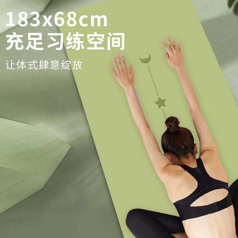 Tapis de yoga en caoutchouc naturel PU version Xingyue, tapis de yoga épais antidérapant pour le sport et le fitness