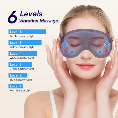 Masque Oculaire Chauffant USB 3D – Massage Vibrant & Anti-Fatigue