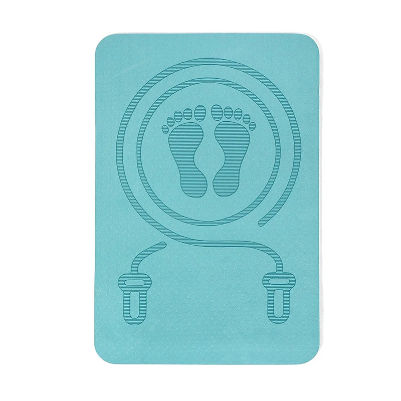 ZZ 6MM tapis de corde à sauter Anti-bruit tapis de corde à sauter tapis de sol exercice Absorption des chocs tapis de Yoga TPE tapis à sauter tapis de Fitness