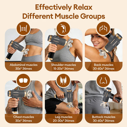 Pistolet de Massage électrique 11 en 1, pistolet de Fascia puissant à 99 niveaux, Vibration à haute fréquence, pistolet de Massage corporel, bras, jambes, masseur musculaire