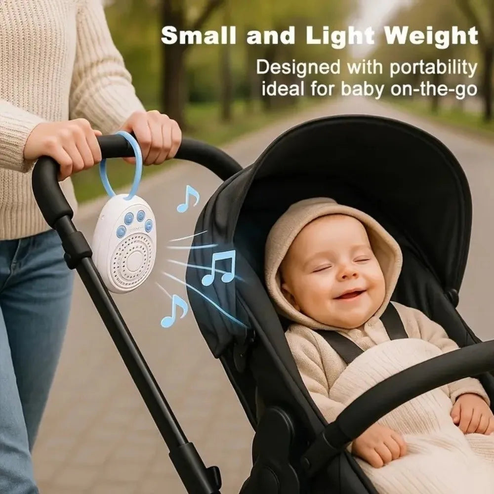Machine à Bruit Blanc Portable Bébé – 20 Sons, Rechargeable USB