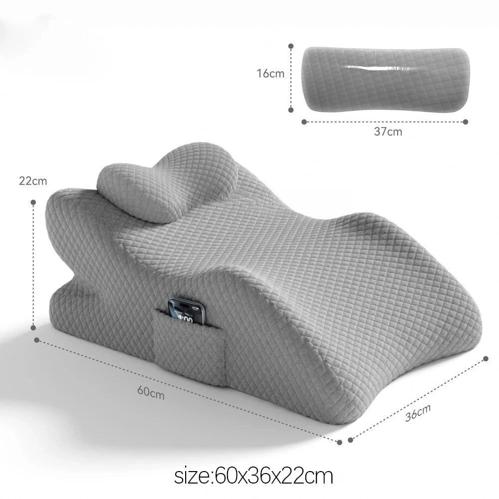 Coussin Lombaire Ergonomique – Lit, Canapé & Bureau
