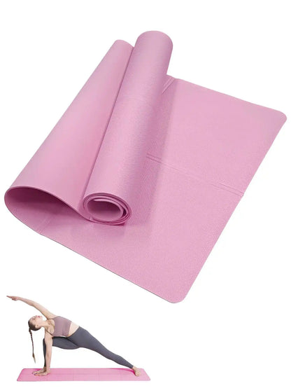 Tapis de Yoga Pilates tapis de Fitness 3/4/6mm d'épaisseur coussin de Yoga antidérapant voyage Fitness tapis d'exercice pour les femmes gymnastique à domicile entraînement au sol