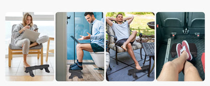 Repose-pieds Ergonomique – Rouleaux Massage & Hauteur Réglable