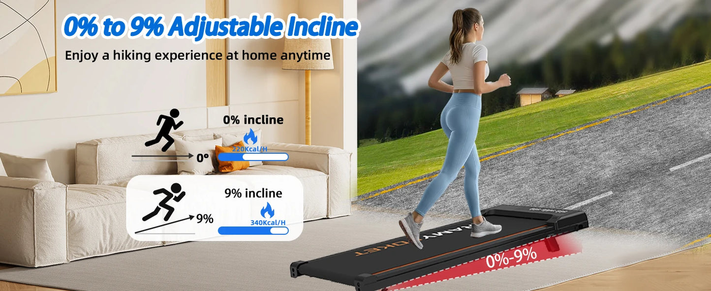 WalkForce™ Pro – Tapis de Marche Pliable Inclinable