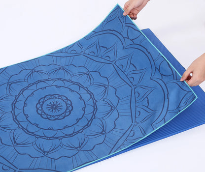 Serviettes de magasin de yoga Serviette de yoga portable antidérapante Ambiante Portable Impression numérique Serviette de yoga Lingettes Serviette de refroidissement de piscine