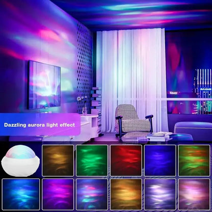 Projecteur Aurora RGB – Lumière Atmosphère 360° USB