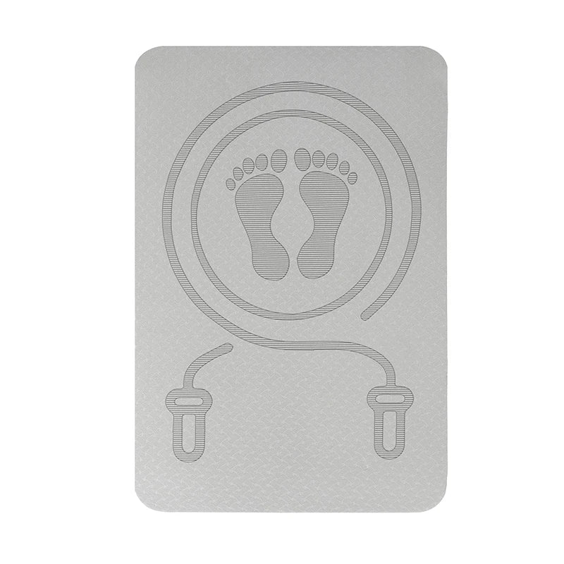 ZZ 6MM tapis de corde à sauter Anti-bruit tapis de corde à sauter tapis de sol exercice Absorption des chocs tapis de Yoga TPE tapis à sauter tapis de Fitness