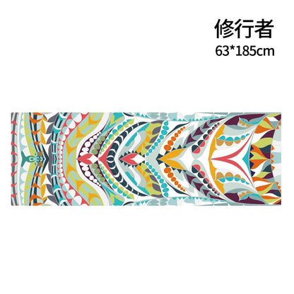 Serviettes de magasin de yoga Serviette de yoga portable antidérapante Ambiante Portable Impression numérique Serviette de yoga Lingettes Serviette de refroidissement de piscine