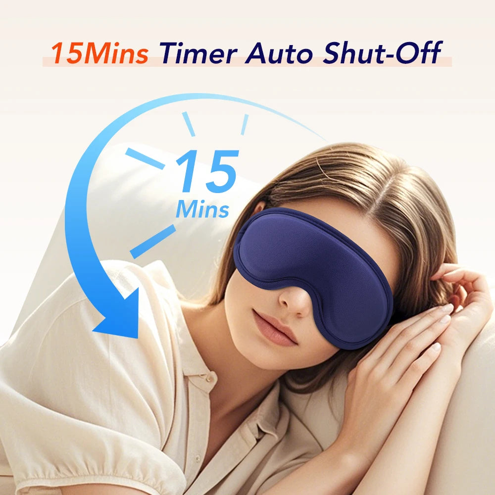 Masque Oculaire Chauffant USB 3D – Massage Vibrant & Anti-Fatigue